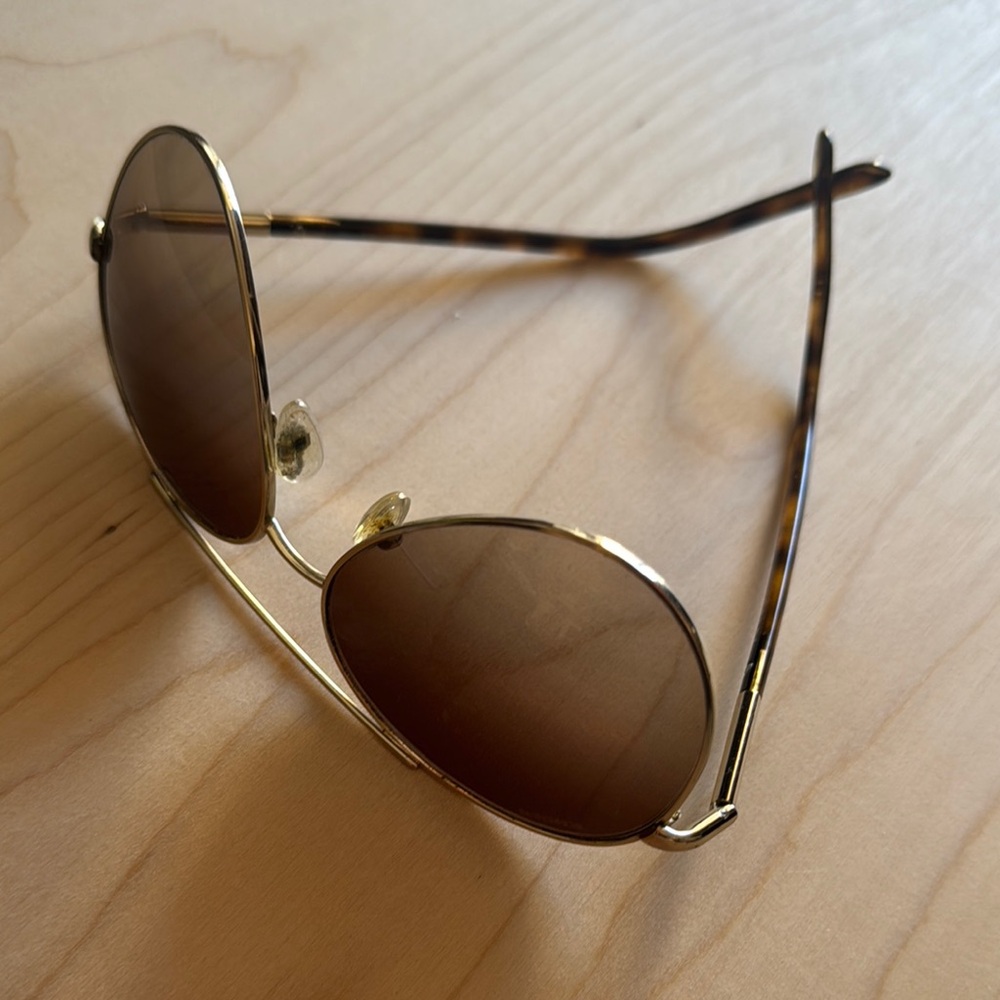 Prada Gold Aviator Sunglasses